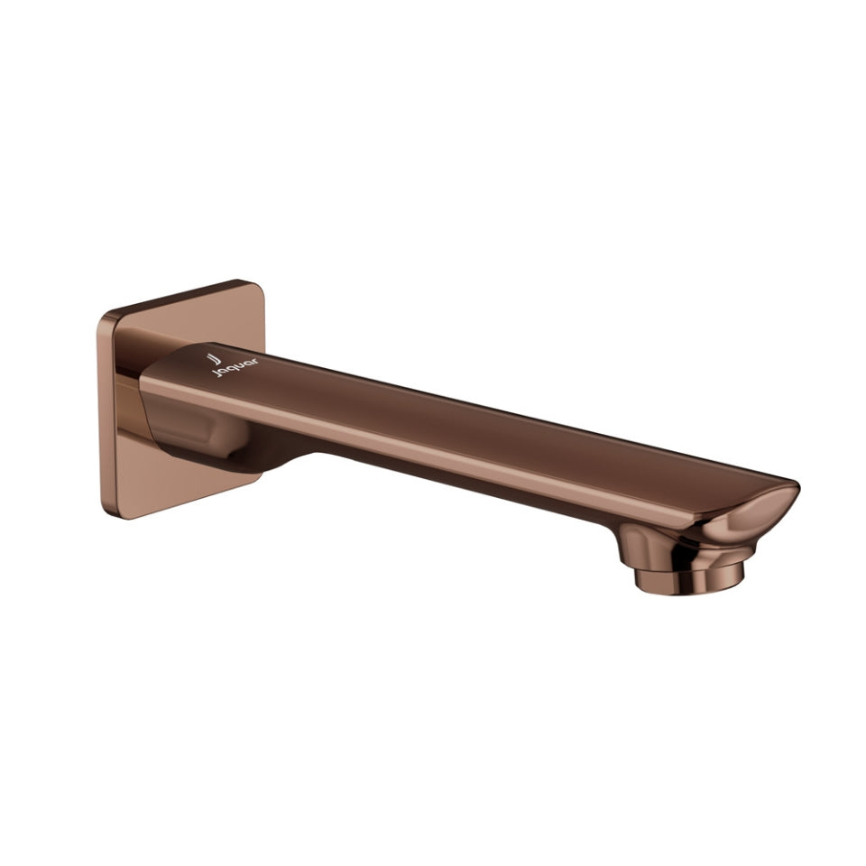 BATHTUB SPOUT WITH WALL FLANGE - JAQUAR FAUCETS - (BLUSH GOLD PVD - FUSION PRIME - 0x15 mm - 0inchX0.5inch)