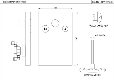 EXPOSED PART KIT OF I FLUSH 32MM WITH DU - JAQUAR FAUCETS - ( BLACK CHROME - FLUSH VALVE - 0x0 mm - 0inchX0inch )