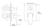 AT230 RECESSED BATH & SHOWER TRIM - KOHLER POPULAR -  ( POLISHED CHROME - POPULAR - 0x0 mm - 0inchx0inch )