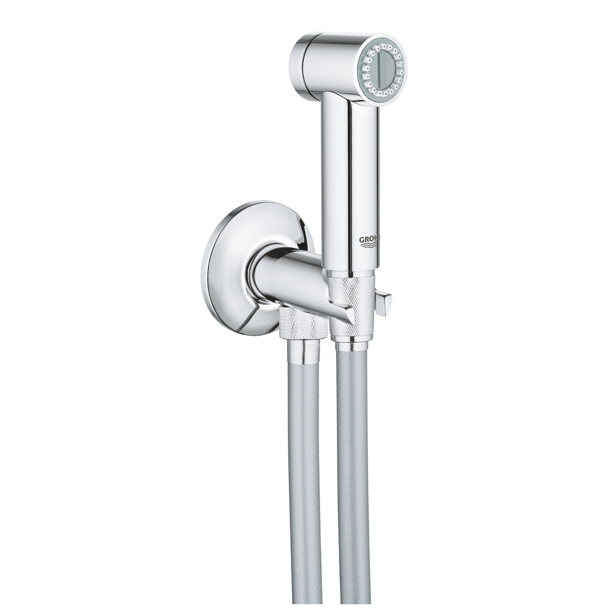 SENA TRIGGER SPRAY SET WITH WALL VALVE - GROHE-(CHROME - G5 - SENA - 0x15 mm - 0inchX0.6inch )