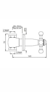 (PRUN)EXP PARTS FOR CSC ALD-083/089 - JAQUAR FAUCETS -  ( GOLD DUST - QUEENS - 0x0 mm - 0inchx0inch )