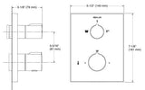 AUTOSENSE TM RECESSED THERMOSTATIC BATH AND SHOWER VALVE TRIM WITH KNOB HANDLES - KOHLER PREMIUM -  ( VIBRANT BRUSHED ROSE GOLD - PREMIUM - 0x15 mm - 0inchX0.5inch )