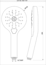 MEDLEY HAND SHOWER W/O HOSE - JAQUAR FAUCETS - ( CHROME - MEDLEY SHOWER - 0x15 mm - 0inchX0.5inch )