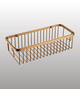 WALL MOUNTED FRONT SHELF - AQUANT - ( BRUSHED GOLD - ACCESSORIES - 300x120x180 mm - 12inchX4.8inchX7.2inch )