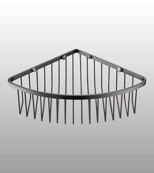 WALL MOUNTED FRONT SHELF - AQUANT - ( GRAPHITE GREY - ACCESSORIES - 230x230x80 mm - 9.2inchX9.2inchX3.2inch )