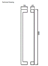 TOWEL ROD - AQUANT -  ( BRUSHED GOLD -  - 600x0 mm - 24inchX0inch )