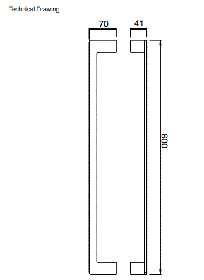 TOWEL ROD - AQUANT -  ( BRUSHED GOLD -  - 600x0 mm - 24inchX0inch )