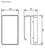 TOILET ROLL  HOLDER WITH SHELF - AQUANT -  ( BRUSHED GOLD -  - 0x0 mm - 0inchx0inch )