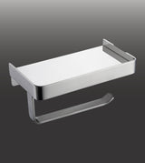 TOILET ROLL HOLDER WITH SHELF - AQUANT -  ( CHROME -  - 0x0 mm - 0inchx0inch )