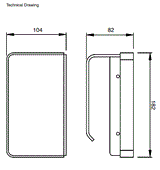 TOILET ROLL HOLDER WITH SHELF - AQUANT -  ( ROSE GOLD -  - 0x0 mm - 0inchx0inch )