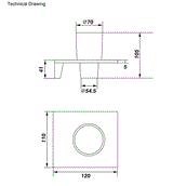 TUMBLER HOLDER - AQUANT -  ( GRAPHITE GREY - ACCESSORIES - 0x0 mm - 0inchx0inch )