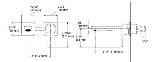 FORE LINE SC WM LAV FAUCET TRIM WO DRAIN - KOHLER POPULAR -  ( POLISHED CHROME - POPULAR - 0x0 mm - 0inchx0inch )