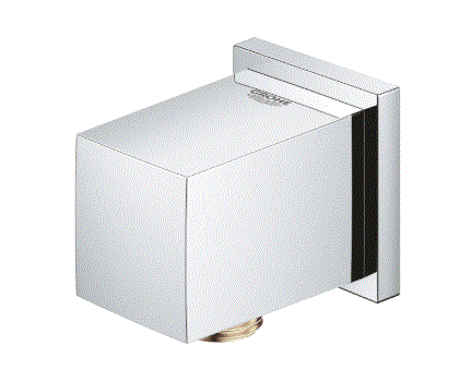 EUPHORIA CUBE WALL UNION - GROHE -  ( CHROME - G4 - EUPHORIA - 0x15 mm - 0inchX0.5inch )
