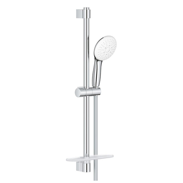 TEMPESTA 110 SHOWER RAIL SET 3-SPRAY, 600MM, WITH TRAY - GROHE -  ( CHROME - G3 - TEMPESTA - 0x15 mm - 0inchX0.5inch )