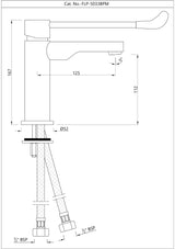 FLOOR-MOUNTED PILLAR COCK - JAQUAR FAUCETS - ( CHROME - FLORENTINE PRIME - 0x15 mm - 0inchX0.5inch )