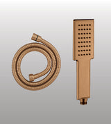 POWDER FLOW BRASS HAND SHOWER WITH 1.5 MTR HOSE - AQUANT -  ( BRUSHED ROSE GOLD -  - 0x0 mm - 0inchx0inch )