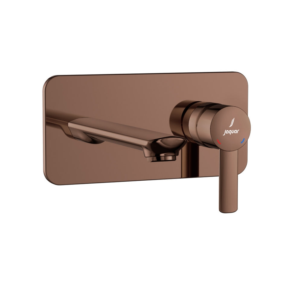 EXPOSED PART KIT OF SINGLE LEVER BASIN MIXER WALL MOUNTED - JAQUAR FAUCETS - (BLUSH GOLD PVD - FUSION PRIME - 0x15 mm - 0inchX0.5inch)