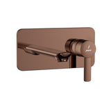 EXPOSED PART KIT OF SINGLE LEVER BASIN MIXER WALL MOUNTED - JAQUAR FAUCETS - (BLUSH GOLD PVD - FUSION PRIME - 0x15 mm - 0inchX0.5inch)