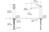 ENGAGE TM TALL PILLAR TAP LAVATORY FAUCET - KOHLER PREMIUM -  ( POLISHED CHROME - PREMIUM - 0x15 mm - 0inchX0.5inch )