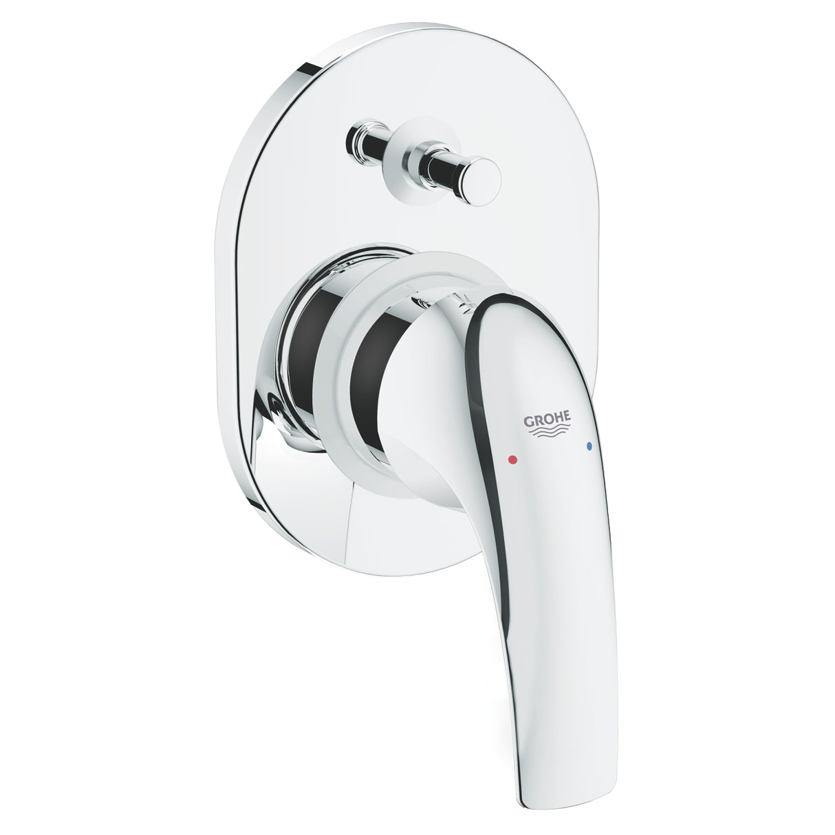 BAUCURVE 1-HANDLE BATH/SHOWER MIXER - GROHE-G2 -  ( CHROME - G2 - BAUCONTEMPORARY - 0x15 mm - 0inchX0.6inch )