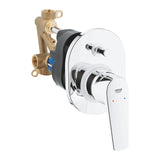 BAUFLOW 1-HANDLE BATH/SHOWER MIXER - GROHE-G2 -  ( CHROME - G2 - BAUCONTEMPORARY - 0x0 mm - 0inchX0inch )