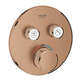 GROHTHERM SMARTCONTROL THERMOSTAT ROUND, 2 CONTROL - GROHE -  ( BRUSHED WARM SUNSET - G5 - GROHTHERM - 0x0 mm - 0inchX0inch )