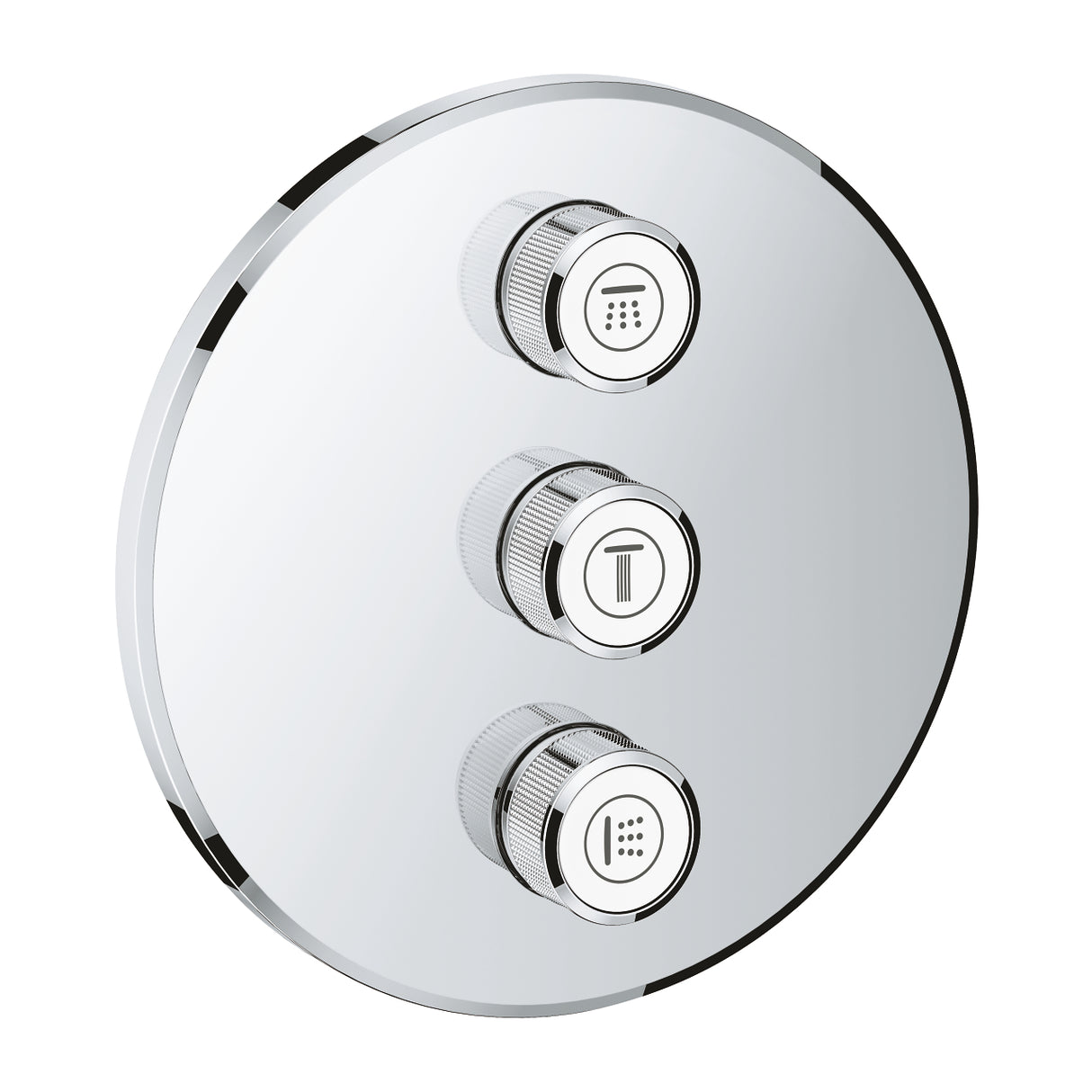 GROHTHERM SMARTCONTROL VOLUME CONTROL TRIM ROUND, 3 CONTROL - GROHE -  ( CHROME - G5 - GROHTHERM - 0x15 mm - 0inchX0.5inch )