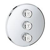 GROHTHERM SMARTCONTROL VOLUME CONTROL TRIM ROUND, 3 CONTROL - GROHE -  ( CHROME - G5 - GROHTHERM - 0x15 mm - 0inchX0.5inch )