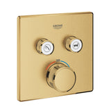 GROHTHERM SMARTCONTROL THERMOSTAT SQUARE, 2 CONTROL - GROHE -  ( BRUSHED COOL SUNRISE - G5 - GROHTHERM - 0x0 mm - 0inchX0inch )