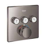 GROHTHERM SMARTCONTROL THERMOSTAT SQUARE, 3 CONTROL - GROHE -  ( HARD GRAPHITE - G5 - GROHTHERM - 0x0 mm - 0inchX0inch )