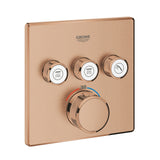 GROHTHERM SMARTCONTROL THERMOSTAT SQUARE, 3 CONTROL - GROHE -  ( BRUSHED WARM SUNSET - G5 - GROHTHERM - 0x0 mm - 0inchX0inch )