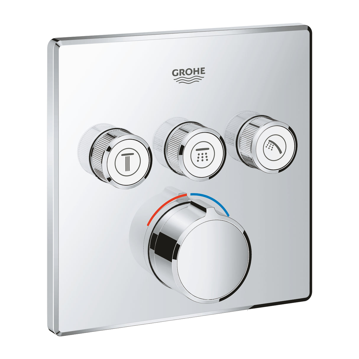SMARTCONTROL MIXER SQUARE,3 CONTROL - GROHE -  ( CHROME - G5 - GROHTHERM - 0x15 mm - 0inchX0.6inch )
