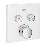 GROHTHERM SMARTCONTROL THERMOSTAT SQUARE, 2 CONTROL - GROHE -  ( MOON WHITE - G5 - GROHTHERM - 0x0 mm - 0inchX0inch )