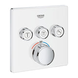 GROHTHERM SMARTCONTROL THERMOSTAT SQUARE, 3 CONTROL - GROHE -  ( MOON WHITE - G5 - GROHTHERM - 0x0 mm - 0inchX0inch )