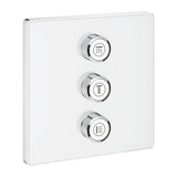 GROHTHERM SMARTCONTROL VOLUME CONTROL TRIM SQUARE, 3 CONTROL - GROHE -  ( MOON WHITE - G5 - GROHTHERM - 0x0 mm - 0inchX0inch )