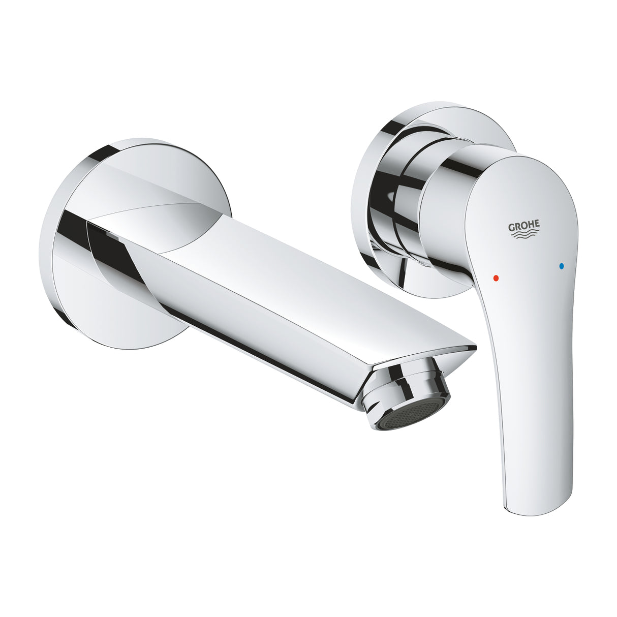 EUROSMART 2021 TWO HOLE WALL MOUNT BASIN MIXER,S SIZE - GROHE -  ( CHROME - G3 - EUROSMART - 0x0 mm - 0inchX0inch )
