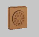 BODY SHOWER WITH BUILT-IN CONCEALED SYSTEM - AQUANT - (BRUSHED ROSE GOLD - BODY JET - 120x120 mm - 4.8inchX4.8inch)
