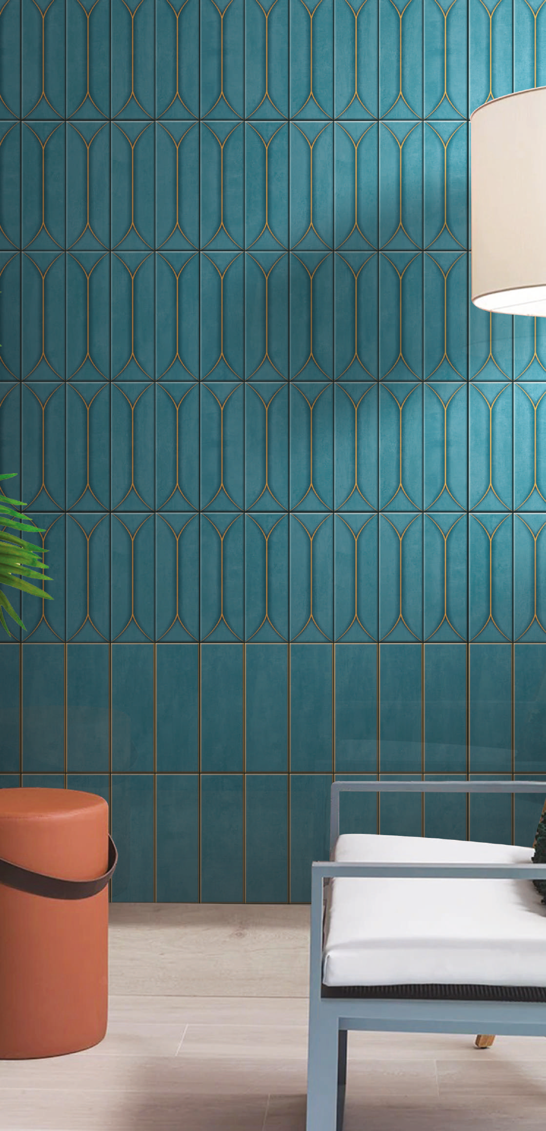 BOAT GALASSIA BASE - COLORTILE -  (  - BOAT GLOSSY - 300x100 mm - 12inchX4inch )