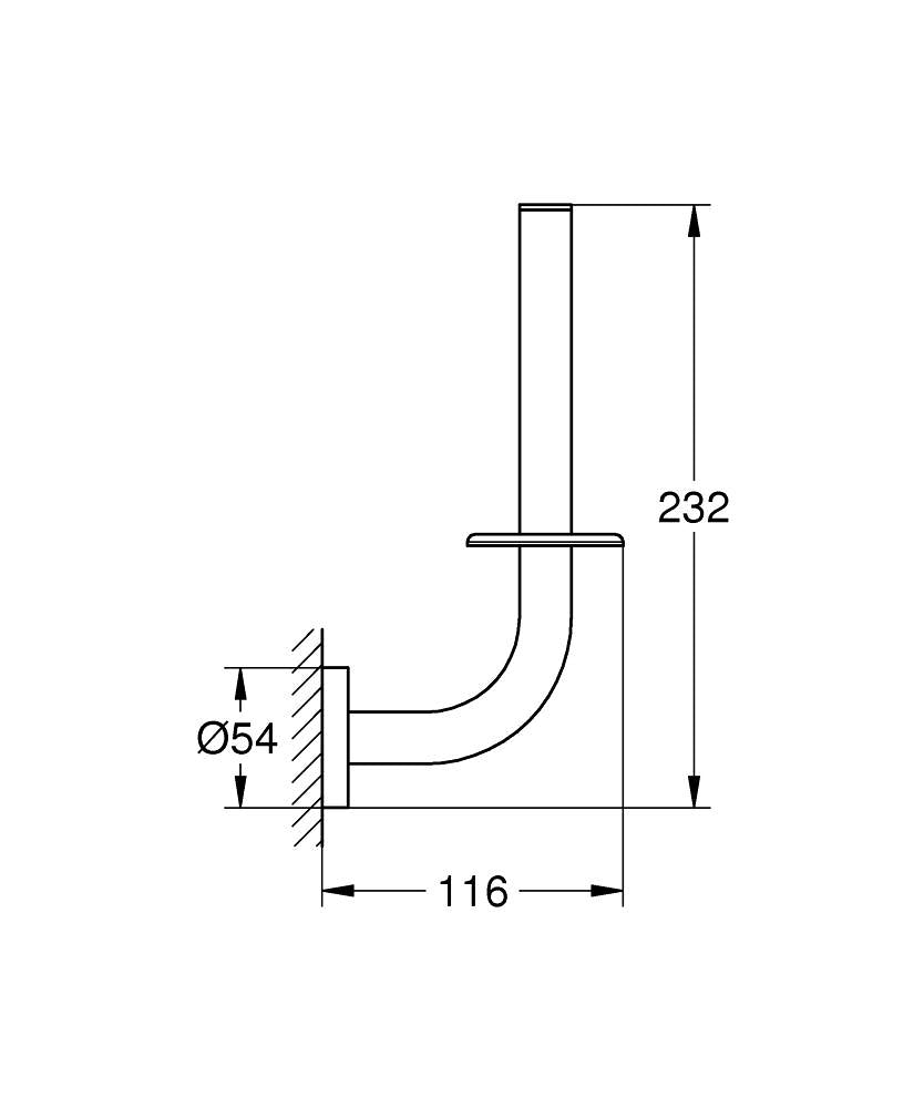 ESSENTIALS SPARE TOILET PAPER HOLDER - GROHE - (BRUSHED WARM SUNSET - G5 - ESSENTIALS - 0x0 mm - 0inchX0inch)