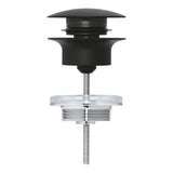 WASTE SET WITH PUSH-OPEN PLUG - GROHE -  ( PHANTOM BLACK - G4 - GROHE - 0x15 mm - 0inchX0.5inch )