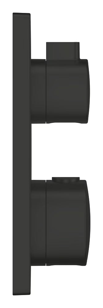 GROHTHERM THERMOSTATIC SHOWER MIXER FOR 2 OUTLETS WITH INTEGRATED SHUT OFF/DIVERTER VALVE - GROHE -  ( MATTE BLACK - G3 - GROHTHERM CONVENT. CONCEALED - 0x15 mm - 0inchX0.5inch )