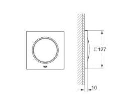 SPA LIGHT MODULE - GROHE -  ( CHROME - G7 - GROHE F-DIGITAL - 0x125 mm - 0inchX5inch )