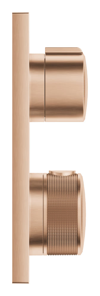 ALLURE THERMOSTATIC BATH/SHOWER MIXER- 2 WAY DIVERTER HAND SHOWER & BATH FILLER - GROHE - (BRUSHED WARM SUNSET - G5-ALLURE - 0x15 mm -  0inchX0.5inch)