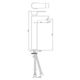 (PRUN)S.L B/MIXER 135MM EXTD BRAID PIPE - JAQUAR FAUCETS -  ( WHITE MATT - ARIA - 0x15 mm - 0inchX0.5inch )