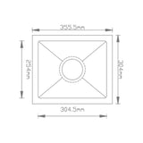 SS KITCHEN SINK 1.0 BOWL WITH DRAINBOARD (DEPTH 7INCH)WITH FA-07 WASTE COUPLING WITH PLUMBING KIT - FUTURA -  ( BRUSHED FINISH - HAND CARVED SERIES - 355x305 mm - 14.2inchX12.2inch )