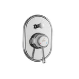 S.L.EXP.PARTS DIV KIT HIGH FLOW W/BUTTON - JAQUAR FAUCETS - ( CHROME - QUEENS PRIME - 0x15 mm - 0inchX0.5inch )