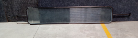 1011 GLASS DIVIDER WITH SS FRAME & BASE PVD COATED - FURNITURE - ( - BUENA CASA - 0x406x2767 mm - 0inchX16.24inchX110.68inch)