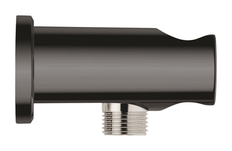 RAINSHOWER SHOWER OUTLET ELBOW 1/2INCH WITH HOLDER - GROHE -  ( HARD GRAPHITE - G5 - RAINSHOWER - 0x15 mm - 0inchX0.5inch )