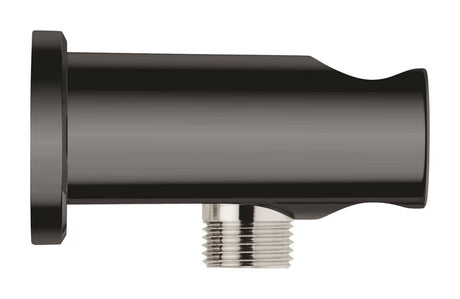 RAINSHOWER SHOWER OUTLET ELBOW 1/2INCH WITH HOLDER - GROHE -  ( HARD GRAPHITE - G5 - RAINSHOWER - 0x15 mm - 0inchX0.5inch )