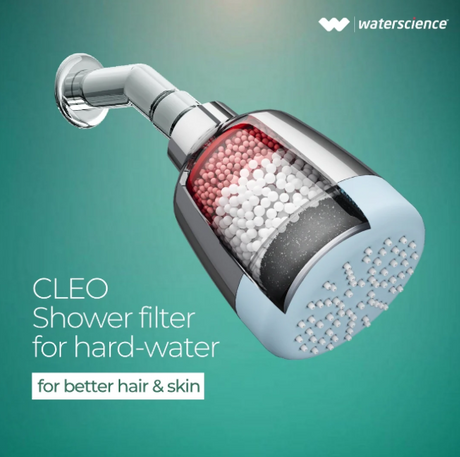 CLEO MULTI-FLOW SHOWER FILTER WITH SHOWER & ARM (HIGH HARDNESS CARTRIDGE) - SUNDRY - (CHROME - WATERSCIENCE - 0x0 mm - 0inchx0inch)
